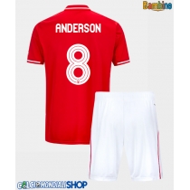 Maglie da calcio Nottingham Forest Elliot Anderson #8 Prima Maglia Bambino 2025-26 Manica Corta + Pantaloni corti)
